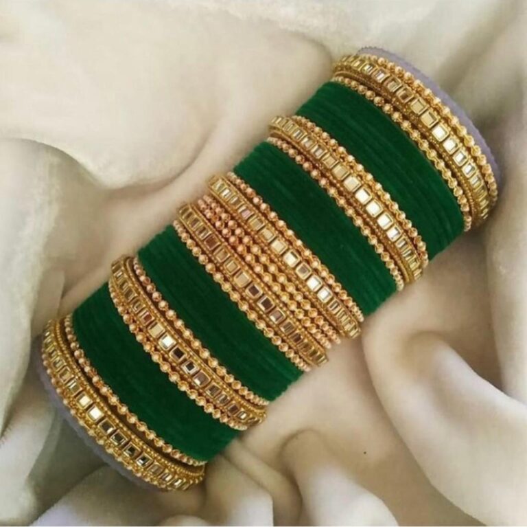 bangles-set-green-color-nikhar-jewellery