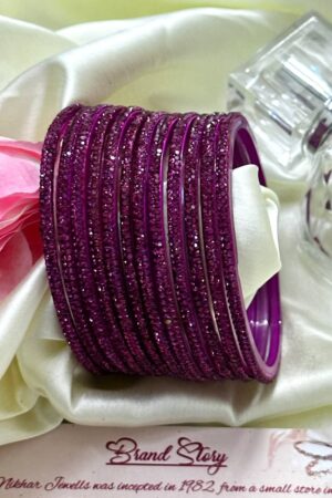 Purple Sky Bangles Set of 12