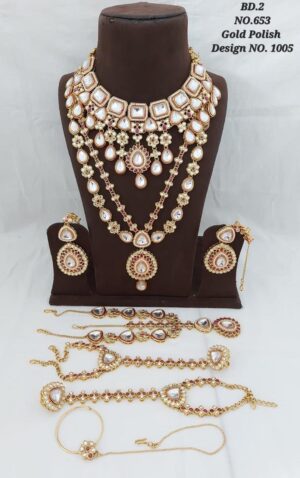 Royal Queens Grace Kundan Polki Bridal Set