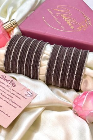 Grey Silvermoon AD Bangle Set For 2 Hands