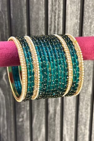 Turkey Raindrop Glass Bangle Set for 2 Hands