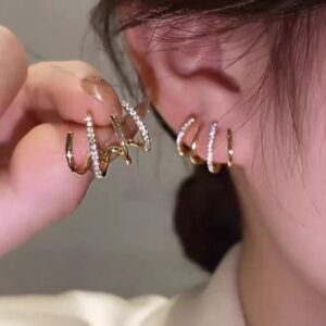 Trendy Claw Silver Plated Korean Earrings