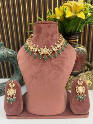 Seraphine Solitaire Moissanite Necklace With Earrings